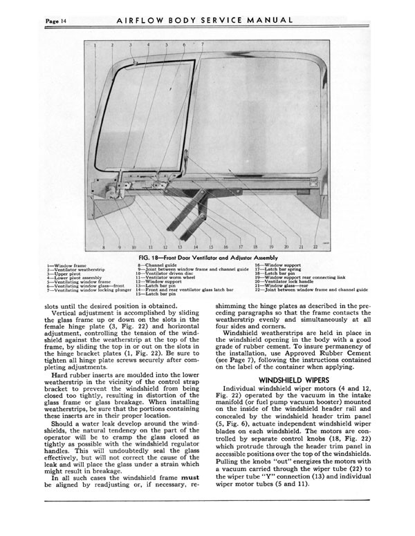 1934 Chrysler Airflow Body Service Manual Page 15